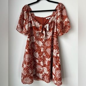 Madewell floral sunflower sundress, size 6